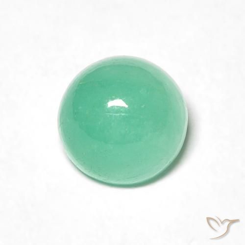 Smeraldo verde taglio rotondo da 1,05 ct dalla Colombia, dimensione 5,9mm, pietra preziosa naturale Lubrificate , purezza Translucent, Smeraldo Cabochon rotondo da 1 pz, durezza Mohs di 7,5 - 8 adatto per gioielli da indossare ogni giorno, Martedì Gemma, Photo A