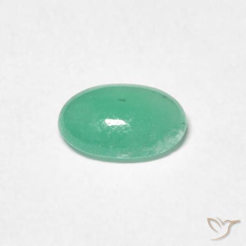 Emerald Gemstone in 6.5 x 4.7 mm Size for Sale, Emerald Stone in Light Green Color