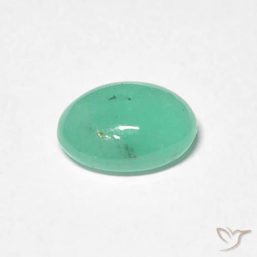 Emerald Gemstone in 7 x 5 mm (calibrated) Size for Sale, Emerald Stone in Light Green Color