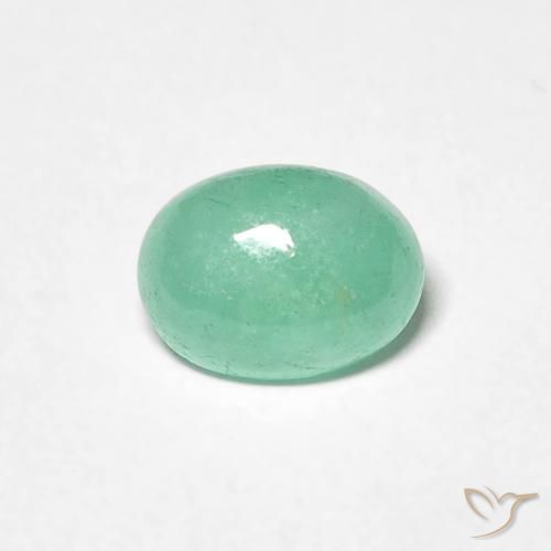 0.71ct Natural Light Green Emerald, Oval, Translucent