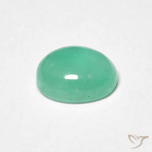 Emerald Gemstone in 6.6 x 4.9 mm Size for Sale, Emerald Stone in Bright Green Color