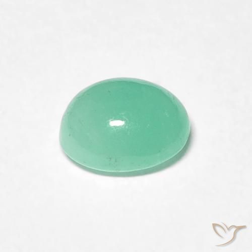 Emerald Gemstone in 5.8 x 4.9 mm Size for Sale, Emerald Stone in Bright Green Color
