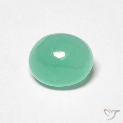 0.73ct Natural Bright Green Emerald, Oval, Translucent