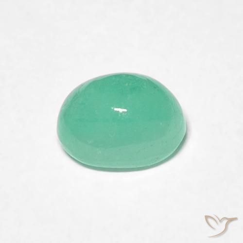 Emerald Gemstone in 5.9 x 4.9 mm Size for Sale, Emerald Stone in Bright Green Color