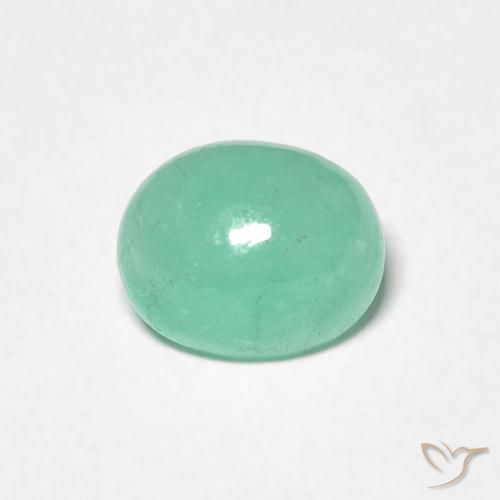 1.11ct Natural Pistachio Green Emerald, Oval, Translucent