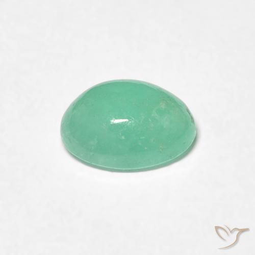 Emerald Gemstone in 6.5 x 4.9 mm Size for Sale, Emerald Stone in Pistachio Green Color