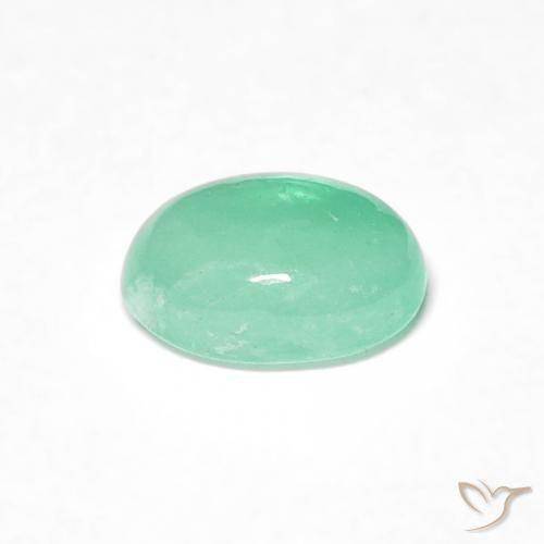 Emerald Gemstone in 6.2 x 4.4 mm Size for Sale, Emerald Stone in Medium Green Color