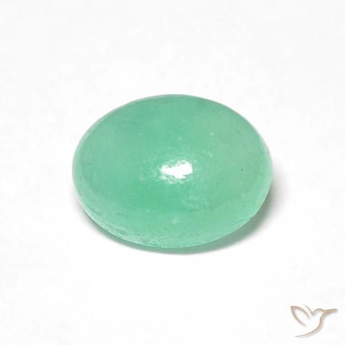 0.69ct Natural Pistachio Green Emerald, Oval, Translucent