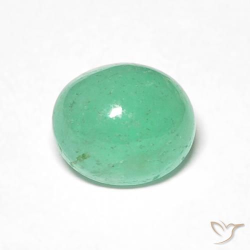 0.98ct Natural Bright Green Emerald, Oval, Translucent, Photo A