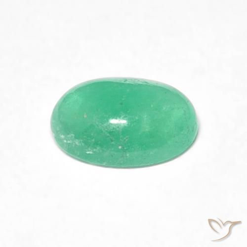 Emerald Gemstone in 6.6 x 4.8 mm Size for Sale, Emerald Stone in Mint Green Color