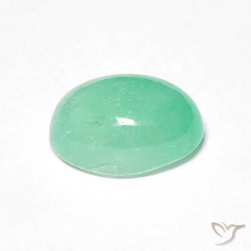 Emerald Gemstone in 7 x 5 mm (calibrated) Size for Sale, Emerald Stone in Light Green Color