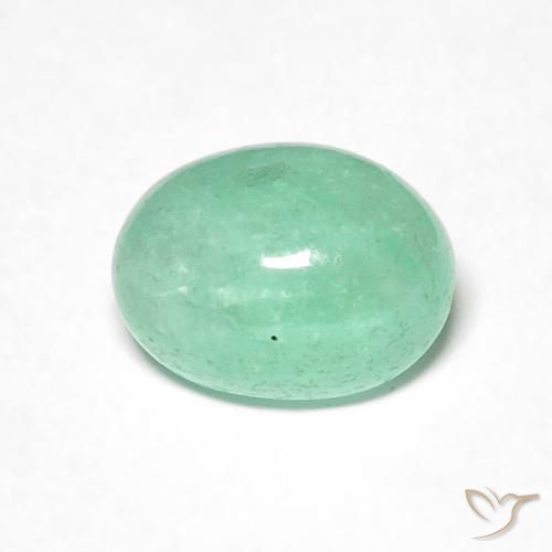 0.90ct Natural Light Green Emerald, Oval, Translucent