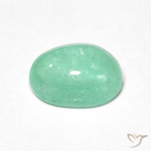 Emerald Gemstone in 7 x 5 mm (calibrated) Size for Sale, Emerald Stone in Light Green Color