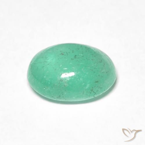 Emerald Gemstone in 6.8 x 5.6 mm Size for Sale, Emerald Stone in Bright Green Color