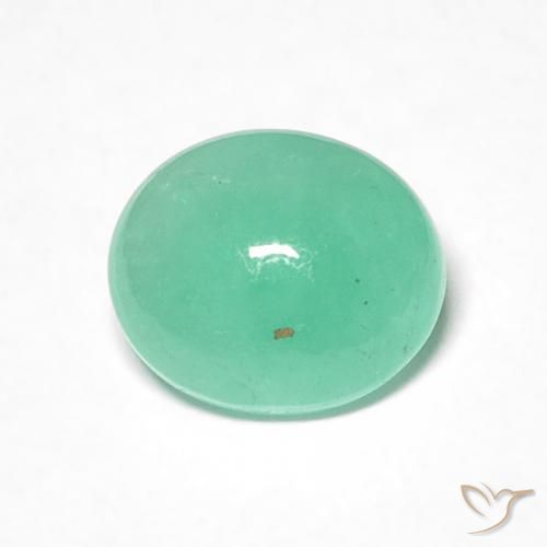0.97ct Natural Fern Green Emerald, Oval, Translucent
