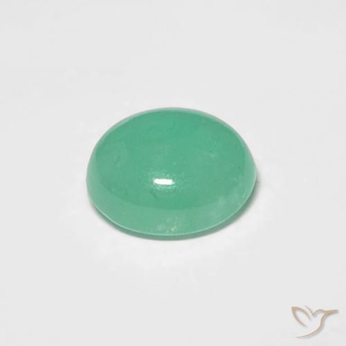 Emerald Gemstone in 6 x 5.1 mm Size for Sale, Emerald Stone in Light Green Color