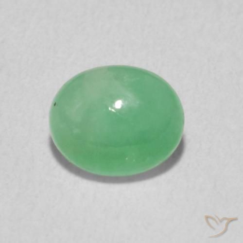 0.78ct Natural Bright Green Emerald, Oval, Translucent