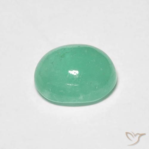 Emerald Gemstone in 6.8 x 5.8 mm Size for Sale, Emerald Stone in Bright Green Color