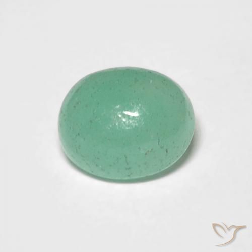 0.78ct Natural Light Green Emerald, Oval, Translucent, Photo A