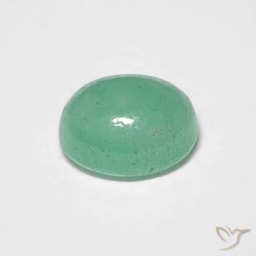 Emerald Gemstone in 6.1 x 5.1 mm Size for Sale, Emerald Stone in Light Green Color
