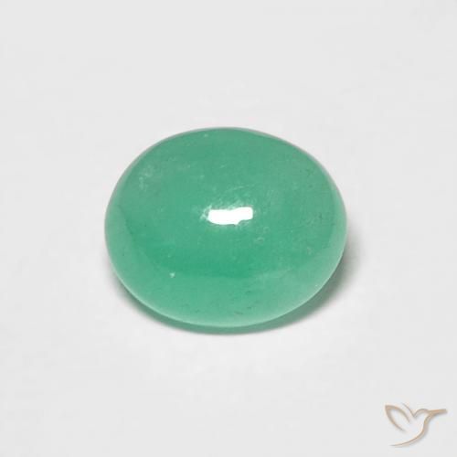 0.62ct Natural Intense Mint Green Emerald, Oval, Translucent