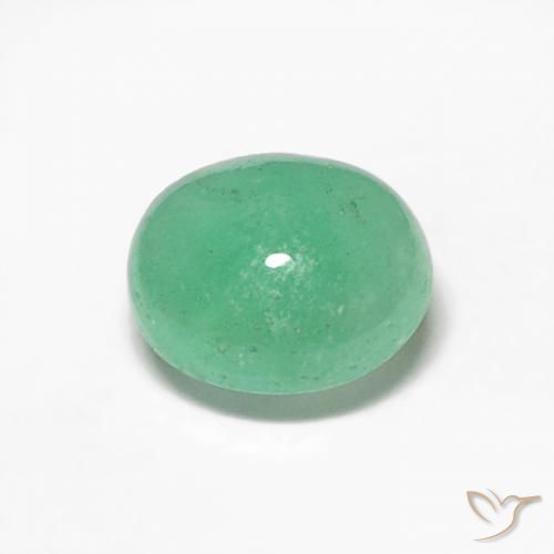 0.35ct Natural Bright Green Emerald, Oval, Translucent