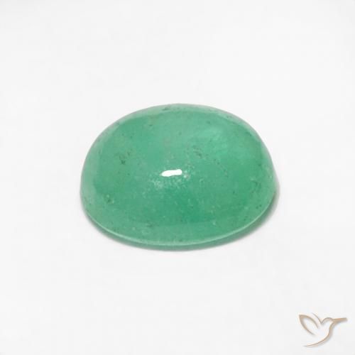 Emerald Gemstone in 4.9 x 4.1 mm Size for Sale, Emerald Stone in Bright Green Color