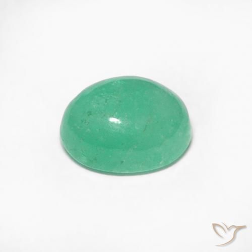 Emerald Gemstone in 5.4 x 4.4 mm Size for Sale, Emerald Stone in Light Green Color