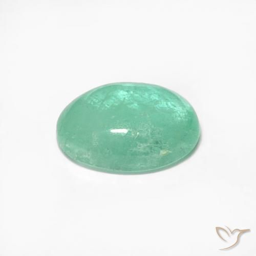 Emerald Gemstone in 6.2 x 4.5 mm Size for Sale, Emerald Stone in Pistachio Green Color