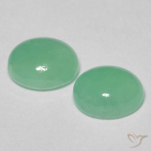 Emerald Gemstones in 5.6 x 4.8 mm Size for Sale, Emerald Stones in Bright Green Color