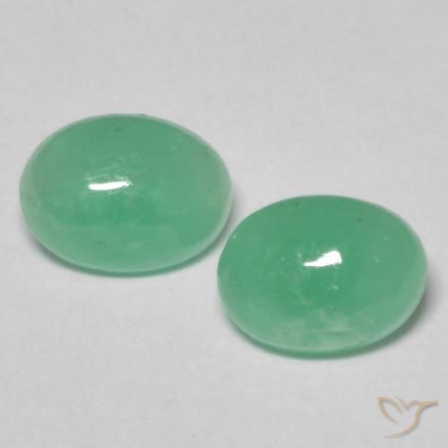 1.71ctw Natural Pistachio Green Emerald, Oval, Translucent