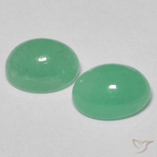 Emerald Gemstones in 7 x 5 mm (calibrated) Size for Sale, Emerald Stones in Bright Green Color
