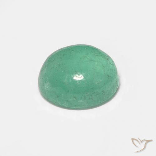 Emerald Gemstone in 5 x 4.3 mm Size for Sale, Emerald Stone in Light Green Color