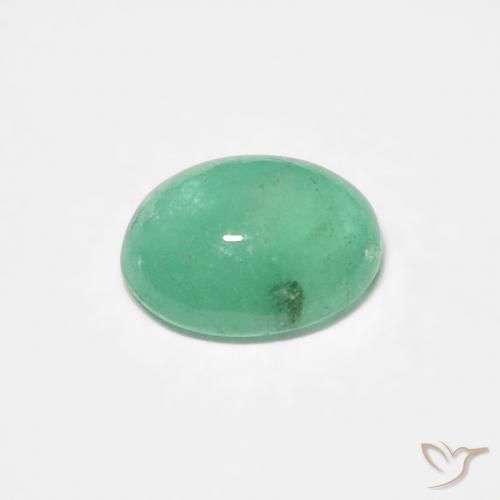 Emerald Gemstone in 5.4 x 4.5 mm Size for Sale, Emerald Stone in Bright Green Color