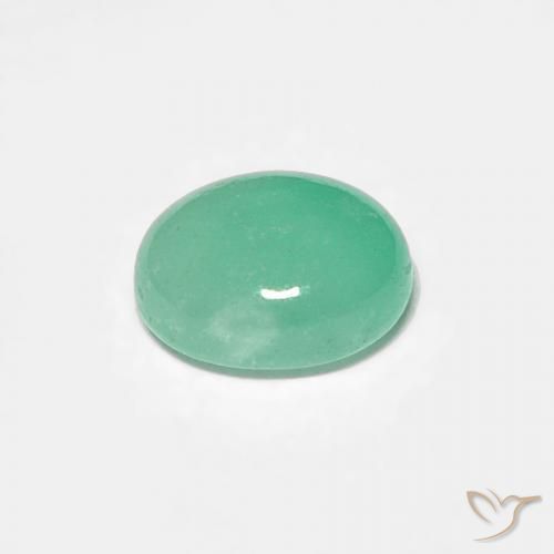 Emerald Gemstone in 5.6 x 4.6 mm Size for Sale, Emerald Stone in Light Green Color