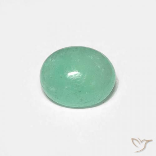 0.43ct Natural Light Green Emerald, Oval, Translucent