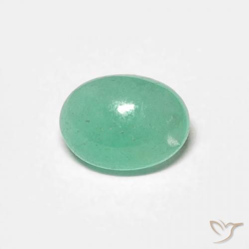 0.52ct Natural Light Green Emerald, Oval, Translucent
