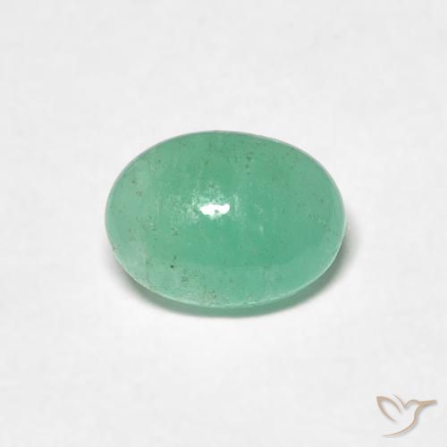 0.79ct Natural Bright Green Emerald, Oval, Translucent