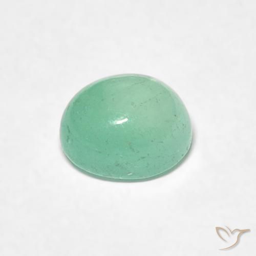 Emerald Gemstone in 5.7 x 4.7 mm Size for Sale, Emerald Stone in Light Green Color