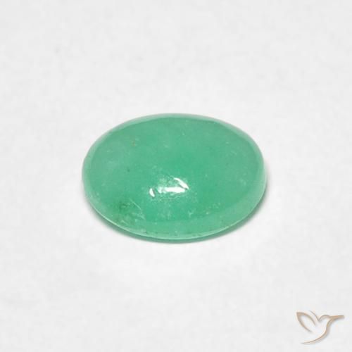 Emerald Gemstone in 5.8 x 4.9 mm Size for Sale, Emerald Stone in Light Green Color