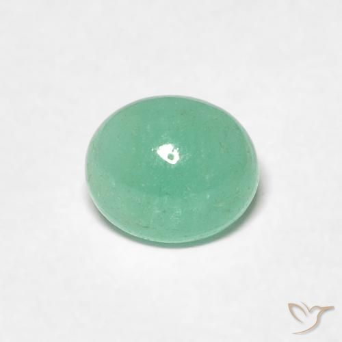 0.72ct Natural Pistachio Green Emerald, Oval, Translucent