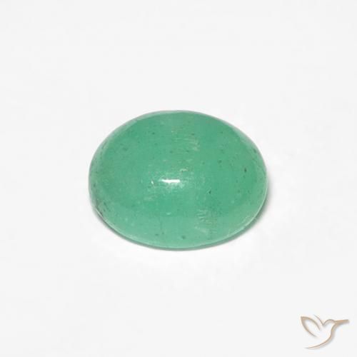 Emerald Gemstone in 6.3 x 5.4 mm Size for Sale, Emerald Stone in Light Green Color