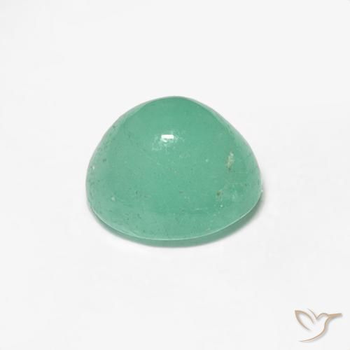 Emerald Gemstone in 6.1 x 5.3 mm Size for Sale, Emerald Stone in Pistachio Green Color