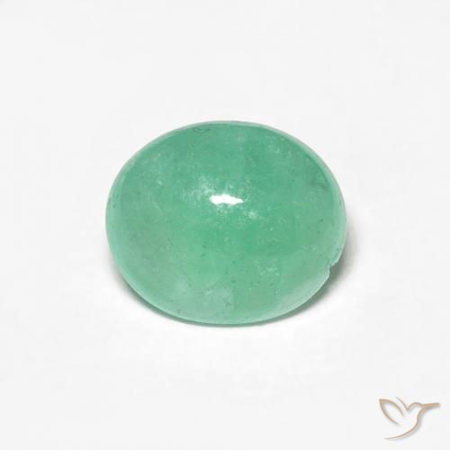 0.94ct Natural Bright Green Emerald, Oval, Translucent
