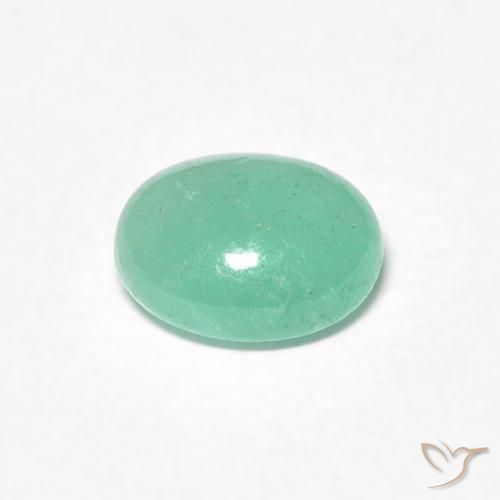 Emerald Gemstone in 6.2 x 5.2 mm Size for Sale, Emerald Stone in Light Green Color