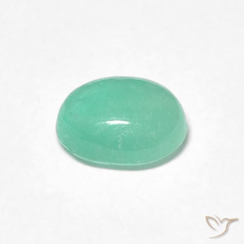 Emerald Gemstone in 6.4 x 4.8 mm Size for Sale, Emerald Stone in Light Green Color