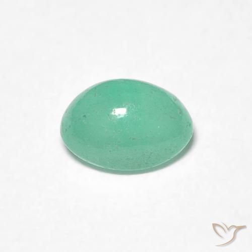Emerald Gemstone in 6.4 x 4.7 mm Size for Sale, Emerald Stone in Bright Green Color