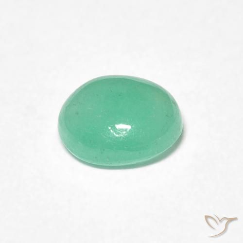 Emerald Gemstone in 6.1 x 5.2 mm Size for Sale, Emerald Stone in Bright Green Color