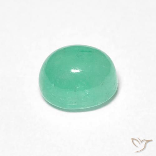 Emerald Gemstone in 5.6 x 4.5 mm Size for Sale, Emerald Stone in Bright Green Color