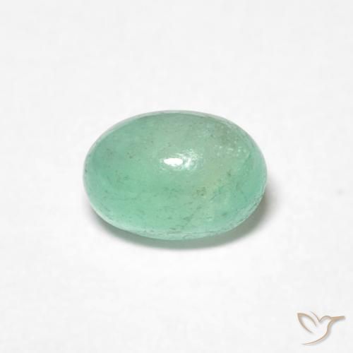0.52ct Natural Bright Green Emerald, Oval, Translucent